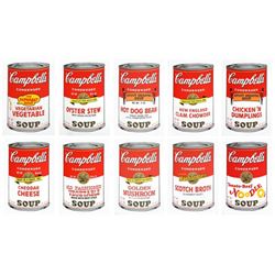 Andy Warhol- Silk Screen (Portfolio consisting of 10 different Soup Cans)  Campbell's Soup Can Serie