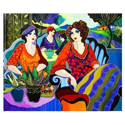 Patricia Govezensky- Original Acrylic on Canvas "Business Meeting"