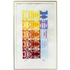 Image 2 : Yaacov Agam- Original Silkscreen on parchment Paper "Untitled"