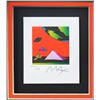 Image 2 : Peter Max- Original Lithograph "Jumper with Two Pyramids (Mini)"