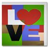 Image 1 : Steve Kaufman (1960-2010), "LOVE" Hand Signed and Numbered Limited Edition Hand Pulled silkscreen mi