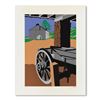 Image 1 : Armond Fields (1930-2008), "Wagon Wheel" Limited Edition Hand Pulled Original Serigraph, Numbered an