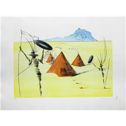 Salvador Dali- Original Etching with Color by Stencil "Gad"