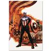 Image 1 : Marvel Comics "Captain America #41" Numbered Limited Edition Giclee on Canvas by Steve Epting with C