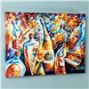 Image 3 : Leonid Afremov (1955-2019) "Bottle Jazz IV" Limited Edition Giclee on Canvas, Numbered and Signed. T