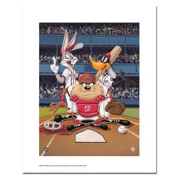  At the Plate (Nationals)  Numbered Limited Edition Giclee from Warner Bros. with Certificate of Aut