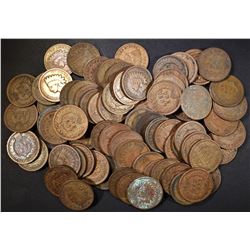 77 MIXED DATE INDIAN HEAD CENTS