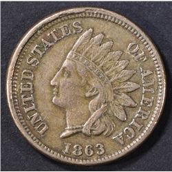 1863 INDIAN HEAD CENT  AU