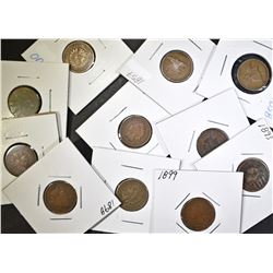LOT OF 11 MIXED CENTS: