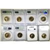 Image 2 : LOT OF 8 GRADED SACAGAWEA DOLLARS