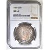 Image 1 : 1880-S MORGAN DOLLAR  NGC MS-64
