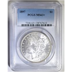 1897 MORGAN DOLLAR  PCGS MS-63+