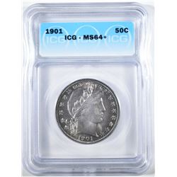 1901 BARBER HALF DOLLAR  ICG MS-64+