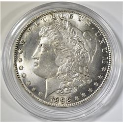 1892-CC MORGAN DOLLAR  CH AU