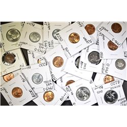 COLLECTOR'S LOT; WHEAT CENTS= 1919 AU & REST CH BU