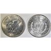 Image 2 : 1880-S MORGAN DOLLAR, CH/GEM BU & 1971-D IKE  AU