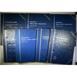LOT OF CANADIAN SMALL CENT & NICKEL ALBUMS