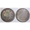 Image 2 : 1897 UNC & 1921 XF MORGAN DOLLARS