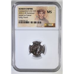 AD 337-340 CONSTANTINE II  NGC MS