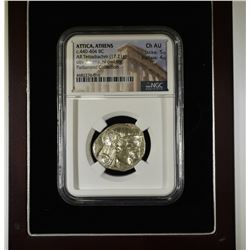 440-404 BC AR TETRADRACHM NGC CH AU 5/4