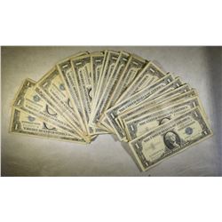 50 1957 $1 SILVER CERTIFICATES