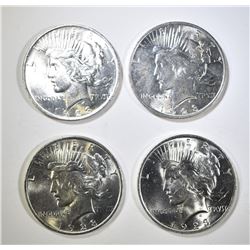 4 BU 1923 PEACE DOLLARS
