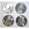 Image 2 : 4 BU 1923 PEACE DOLLARS