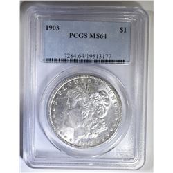 1903 MORGAN DOLLAR, PCGS MS-64
