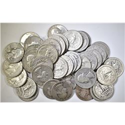 $10 MIXED DATE 90% SILVER WASHINGTON QUARTERS