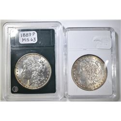 MORGAN DOLLARS; 1878-S AU RAINBOW TONE ON REV. &