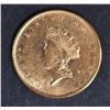 Image 1 : 1855 $1 GOLD INDIAN PRINCESS  NICE BU