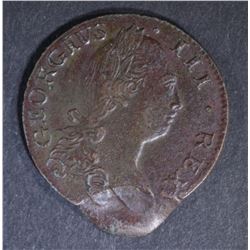 1781 IRELAND 1/2 PENNY  DOUBLE STRUCK