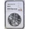 Image 1 : 1989 AMERICAN SILVER EAGLE NGC MS-69
