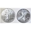 Image 1 : 2-GEM BU 2021 AMERICAN SILVER EAGLES TYPE-1