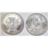 Image 2 : 1999 & 2000 BU AMERICAN SILVER EAGLES
