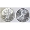 Image 1 : 2-BU 2001 AMERICAN SILVER EAGLES