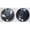 Image 2 : 2-BU 2016 CANDIAN SILVER MAPLE LEAF COINS