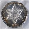 Image 2 : 1867 3 CENT SILVER PCGS MS-63