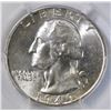 Image 2 : 1949 WASHINGTON QUARTER NGC MS-65
