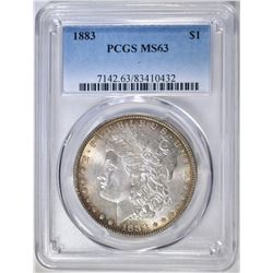 1883 MORGAN DOLLAR PCGS MS-63