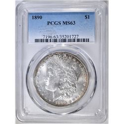 1890 MORGAN DOLLAR PCGS MS-63
