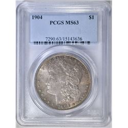 1904 MORGAN DOLLAR PCGS MS-63