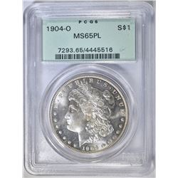 1904-O MORGAN DOLLAR PCGS MS-65 PL OGH