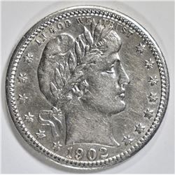 1902 BARBER QUARTER AU/BU