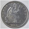 Image 1 : 1858-O SEATED HALF DOLLAR AU/BU
