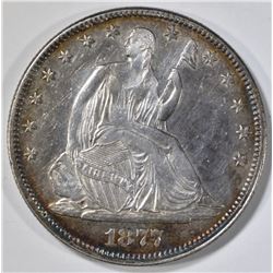 1877 SEATED LIBERTY HALF DOLLAR AU/BU