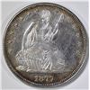 Image 1 : 1877 SEATED LIBERTY HALF DOLLAR AU/BU