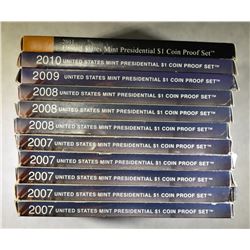 U.S. PRESIDENTIAL PROOF SETS