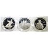 Image 2 : 3-MODERN U.S. PROOF COMMEM SILVER DOLLARS