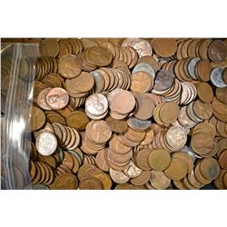 500-CIRC MIXED DATE LINCOLN WHEAT CENTS